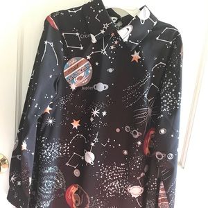 Long-sleeved Space Dress